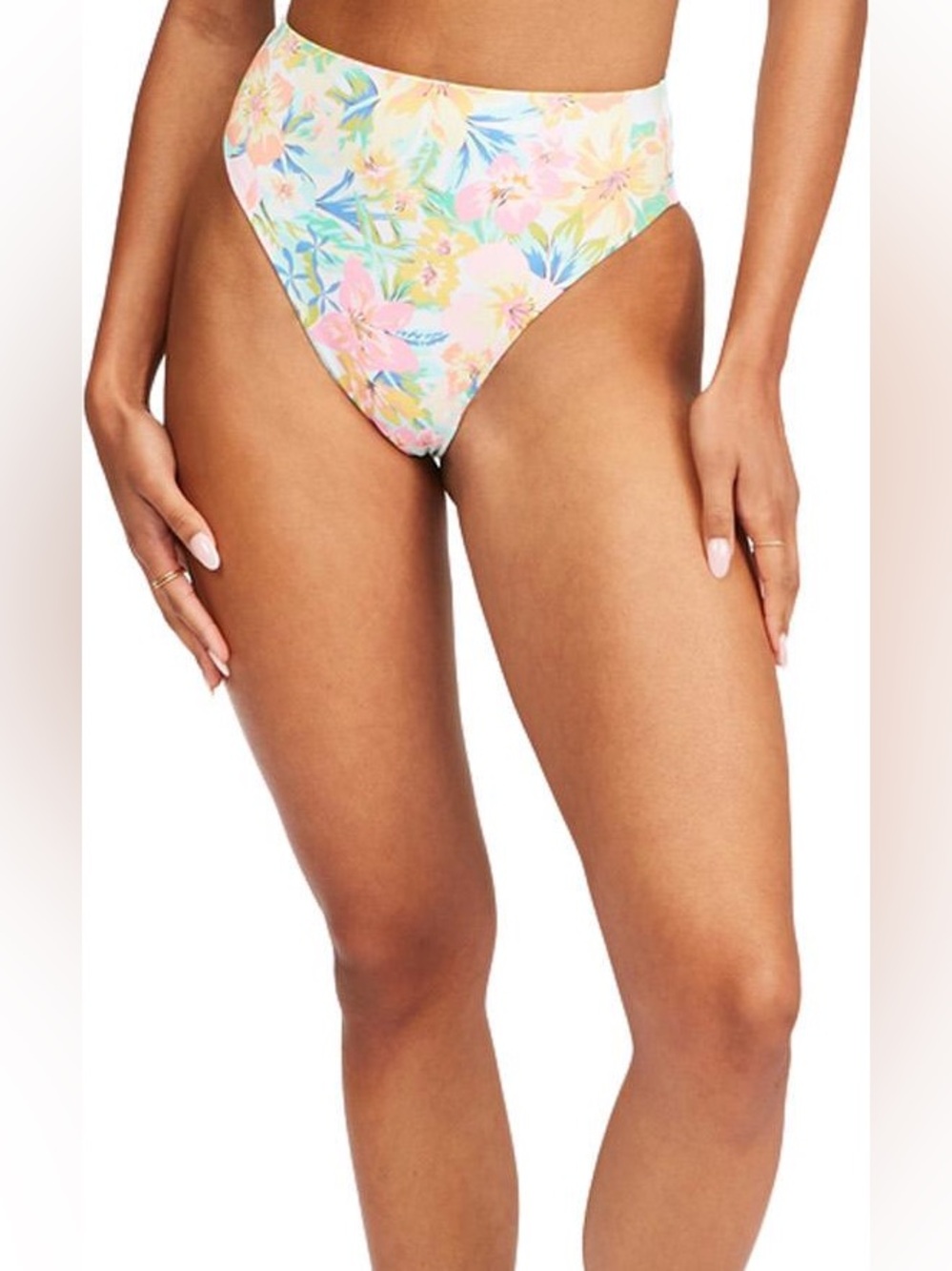 Billabong Sweet Tropics Rev Rise Bikini Bottom Size M high rise - Picture 1 of 13